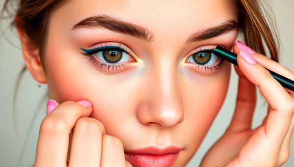 Цветные стрелки: яркий акцент в макияже